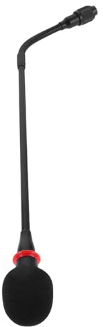 MOTHNUR Schwanenhals Mikrofonarm 42cm Flexibler Mikrofonarm mit 3 Loch Halterung Stabiler Desktop Audioarm für Konferenzen Heimstudio und Büro