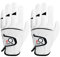 FINGER TEN Golfhandschuhe Herren Links Rechts Hand 2 Stück Golfhandschuh Wettersof Leder Griffig Weich Passform Handschuh für Golfer Männer (Links, S)
