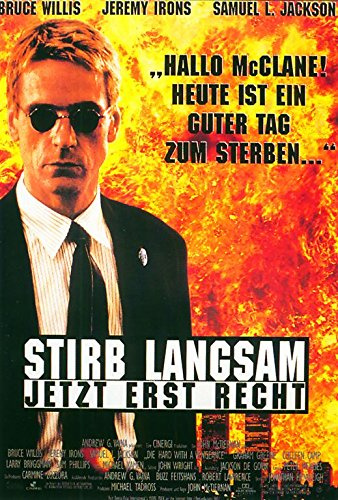 Stirb langsam - Jetzt erst recht: Irons (1995) | original Filmplakat, Poster [Din A0, 84 x 118 cm]