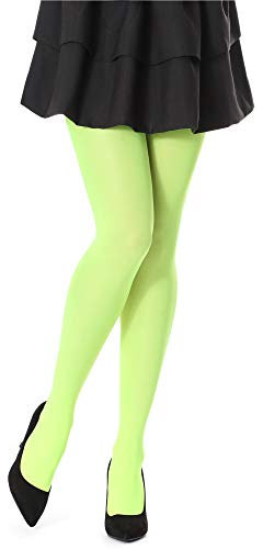 Bellivalini Damen Strumpfhose Mikrofaser 60 DEN BLVFI1002 (Neon Gelb, L (Herstellergröße: 4))
