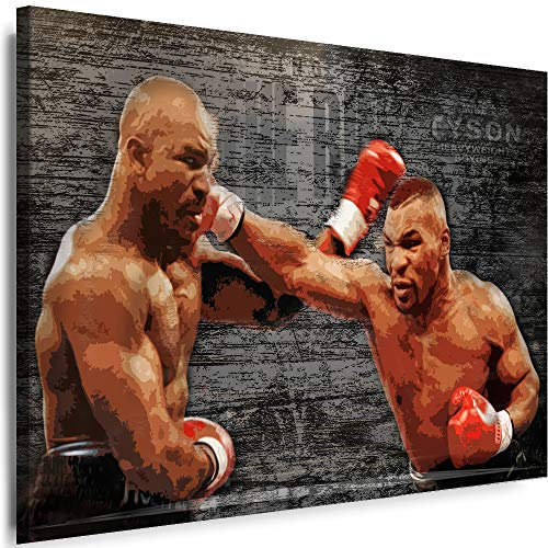 Myartstyle - Bilder Boxer Mike Tyson Sport 60 x 40 cm Leinwandbilder Xxl - 1 Teilige Wandbilder Kunstdrucke w-a-2041-7