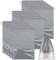 15 PCS Travel Shoe Bag, Large Portable Drawstring Shoes Storage Bags Non-Woven Dust Proof Pouch Space Saving Organizer with Transparent Slot for Men Women Daily and Travel Use (Grey)
