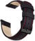 Ritche Uhrenarmband aus Leder mit Schnellentriegelung, echtes Uhrenarmband für Herren und Damen, 18 mm, 20 mm, 21 mm, 22 mm, 23 mm, 24 mm, genarbtes Leder, Schwarz, Rot und Schwarz, 20mm, Classic