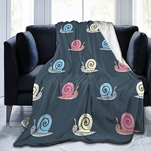 Niedliche Cartoon Schnecken Flanell Fleece Decke, Weiche Warme Decken Tagesdecke/Bettdecke/Bettlaken 200x150 cm