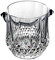 QIFFIY Ice bucket 1L Lead-free Crystal Glass Ice Bucket With Handle Carving Bar KTV Cocktail Ice Champagne Bucket Transparent Ice Bucket Wine Cooler