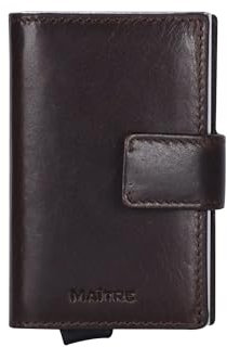 Maitre Kreditkartenhülle - Slim Wallet für Damen und Herren, mit RFID Blocker, Geldbörse mit Münzfach, Kartenhalter mit Kreditkartenfach