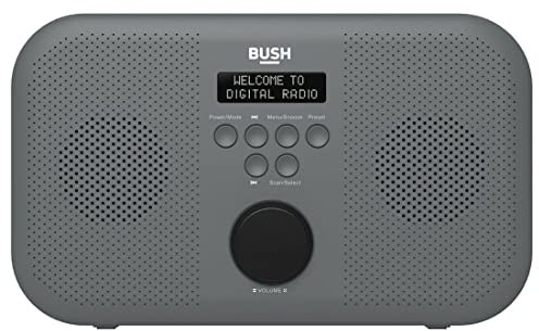 Bush Portable Stereo DAB Radio - Grey