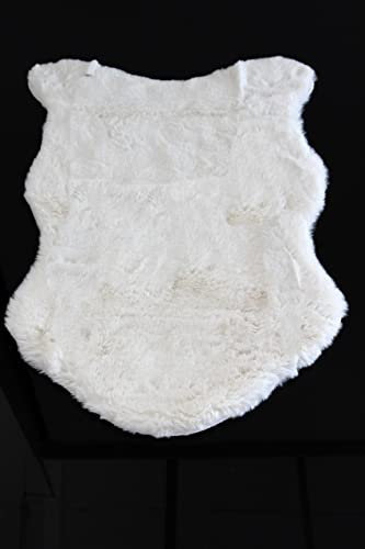 KAMACA Kuschelfell in Lammfell-Optik Lammfellimitat Teppich Bettvorleger flauschig weich Dekofell Kunstfellteppich (Kuschelfell 60x90 cm Creme)