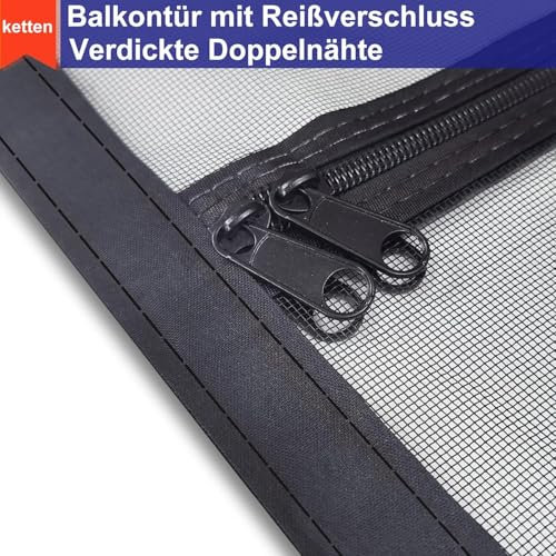 SHRRL katzengitter balkontür, passend für Türgröße 90 cm x 210 cm, verdickte, katzenfeste Netzgittertür für Wohnzimmer, Schlafzimmer, Küche, Terrasse
