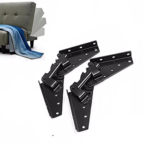 Une paire de charnières pour canapé-lit, literie, meubles à monter soi-même, mécanisme à ressort réglable, triple clic, futon dormeur