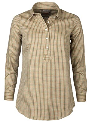 Rydale Ladies Country Shirt Womens Long Sleeve Check Shirts Overhead Blouse