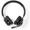 NEDIS PC-Headset | Auf Ohr | Stereo | Bluetooth | Klappbarer Mikrofon | Schwarz