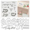 Stempel und Stanzformen für die Kartenherstellung, 2023 NEW Version Metall Stanzformen Stempel Kunstzubehör, DIY Scrapbooking Kunsthandwerk Stanzen für Weihnachten, Thanksgiving, Halloween