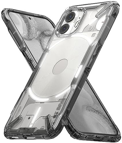 Ringke Fusion-X Compatible con Funda Nothing Phone 2 (6.7), Parachoques Resistente Impactos, [Tecnología Anti-Amarilleo] Carcasa Sólida Diseñado para Nothing Phone (2) - Smoke Black