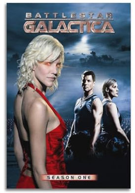 VZRSQZK Poster mit Battlestar Galactica TV-Serie, dekoratives Gemälde, Leinwand, Wandposter und Kunstdruck, modernes Familienschlafzimmer-Dekor-Poster, 20 x 30 cm