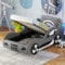 KecDuey Kinder Flachbett 90 x 200cm, Modell Autobett, Kinderbett mit Unterbettstauraum, Lattenrost für Jungen und Mädchen (Grau)