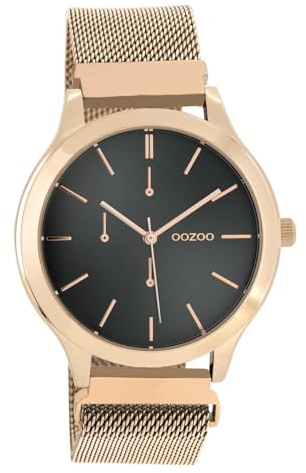 Oozoo Unisex Armbanduhr Timepieces Analog Metall Rosegold UOC10688 Analoguhr