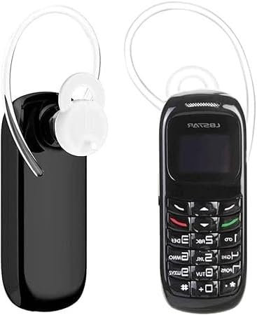 Dr.Tech World's Smallest Mini Mobile Phone, Wireless Dialer, Bluetooth Tiny Headset