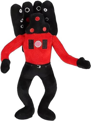 Amanhand Toilet Titan Speaker Man Figure Plush, 25cm Upgrade Titan Speakerman Bosses Plush Doll, Cameraman, Tv Man Plushies Toys Collectible Gifts (Speakerman1)
