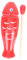 1 Satz Kleiner Fisch Aus Holz Spielzeug Für Kinder Percussion-musikinstrumente Musikinstrumente Für Kleinkinder Guiro-Frosch-Instrument Guiro Im Fischstil Babyspielzeug Hölzern Rot Vaguelly