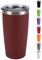 Home Universal ® Termo de Café Acero Inoxidable, Vaso Térmico con Aislamiento, 12h Caliente / 24h Frío, para agua, té caliente y frio (Marron, 600 ML)
