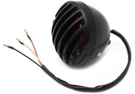 Portamatrículas Moto Soporte Matrícula Moto Luz Trasera De Montaje Lateral Para Motocicleta Con Soporte Para Placa De Matrícula Para Sportsters Para Bobber Para Chopper Luz De Freno Trasera(ABS tali l