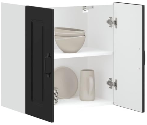 Küchen-Hängeschrank Kalmar Schwarz Holzwerkstoff,jiangboyue-853578