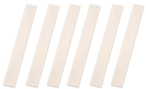 Knochen-Gitarrensaiten-Steg, Sattelrohlinge, Ersatz-Akustikgitarre, Knochenrohlinge für Akustikgitarre, Mandoline, Ukulele