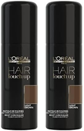 L'Oréal Professionnel Hair Touch Up Light Brown, 75 ml (Packung mit 2)