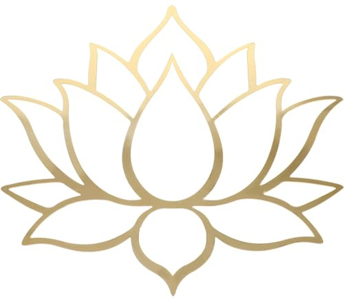 Gatuida Lotus Wandaufkleber Selbstklebend Dekorative Wandaufkleber Für Spiegel Fliesen Und Decken Hohle Blumenform Wanddekoration Für Schlafzimmer Wohnzimmer Und Bastelprojekte