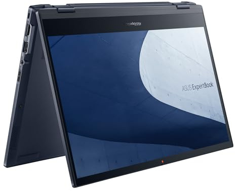 ASUS ExpertBook B5 Flip | Convertible | Star Black | 13,3 FHD Touch-Display | Core i5 1235U | RAM: 16GB | SSD: 4TB | Aluminium | Windows 11 Pro | Office 2024 Pro | Notebooktasche