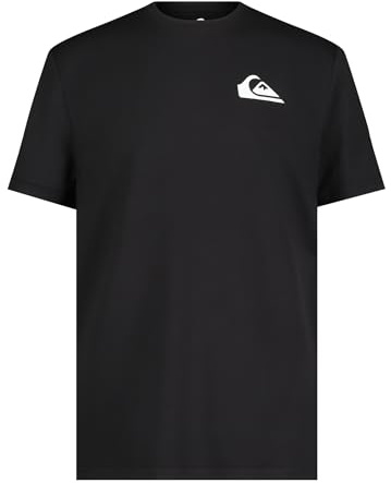 Quiksilver Boys' Short Sleeve Rashguard Surf Shirt with UPF 50+ Sun Protection, Kid's Swim Top, Black, L14/16