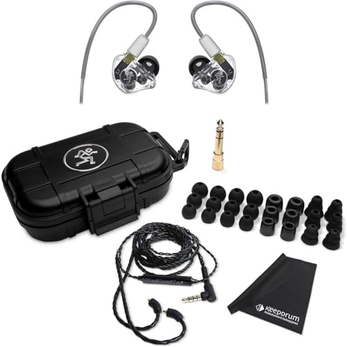Mackie MP-320 Auricolari in-ear con panno keepdrum