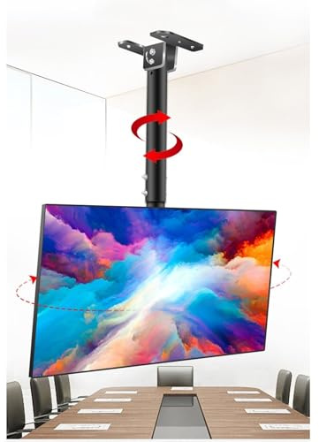 TV Stand - 39-85inch Adjustable Ceiling TV Mount Bracket - Ceiling TV Mount, Tilt And Rotatable TV Stand, Fits 39-85inch TVs, Max VESA 600x400mm, With Loading 176 Lbs