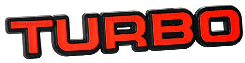 Richter Auto Relief 3D Schild Turbo Aufkleber 10 cm HR Art. 14567