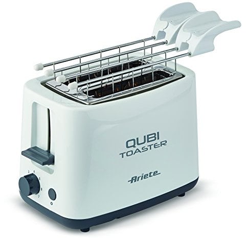 Ariete Tostapane con 2 fessure, 760 W, 7 livelli di tostatura, colore: bianco