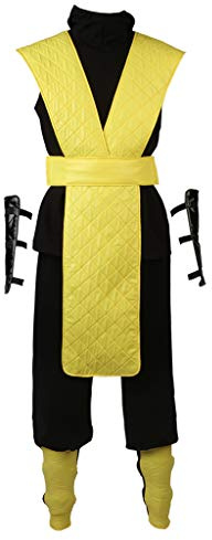 CosplayDiy Herren Anzug für Spiel Mortal Kombat X Skorpion Cosplay Kostüm XXL