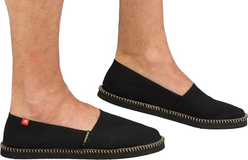 Cressi Espadrillas Valencia, Scarpette Multiuso Espadrillas Unisex Adulto, Nero, 35 EU