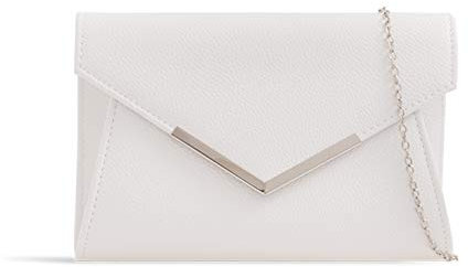 Leah Ward Women's Clutch Bag Wedding Evening Wedding Clutch Bag Prom Night Out 2121 (White 436)