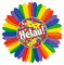 PARTY DISCOUNT Deko-Fächer Karneval Helau, ø 60 cm