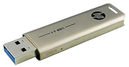 HP x796w USB 3.1 Flash-Laufwerk 128 GB, Push-and-Pull-Design, Metallic-Finish
