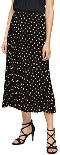 s.Oliver BLACK LABEL Damen 150.10.103.19.190.2100835 Rock, Black Polkadots, 36