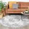 FRAAI | Home & Living Teppich Vintage Rund - Lago Grau - Baumwolle, Polyester - Flachgewebe - Vintage - Orientalisch - Wohnzimmer, Esszimmer, Schlafzimmer - Carpet