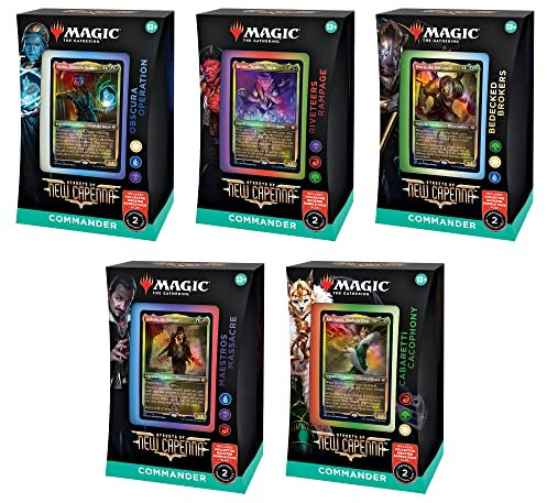 Magic The Gathering - Streets of New Capenna Commander Deck Display von 5 Decks