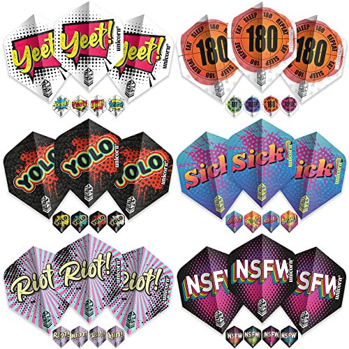 Unicorn Ultrafly Dart Flight Selection Pack, Ultra-Durable Dart Flights, (70002)