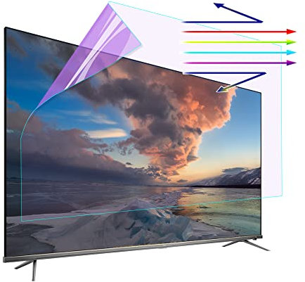 JANEFLY 42-65 Inch Matte TV Screen Protector, Anti Blue Light Anti-Glare Film Relieve Eye Strain No Bubble Anti-Scratch for LCD, LED, 4k OLED & QLED HDTV / 43in 942x529mm