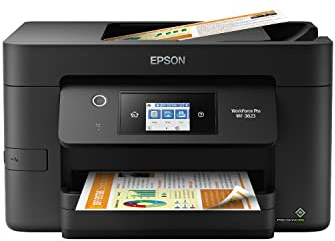 Epson Workforce Pro WF-3823 Wireless All-in-One Printer with Auto 2-Sided Printing, 35-Page ADF, 250-Sheet Paper Tray and 2.7 Color Touchscreen, Black