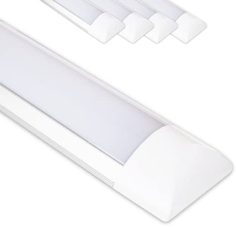 CLAR - Pantalla LED, Regleta y Barra de Luz para Cocina y Techo, Luminaria 4000ºK (10W Pack 5)