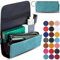[20+ Farben] e-smoQ Tasche für IQOS ILUMA Hülle, Hochwertiges Etui Organizer für IQOS Iluma Zubehör (turkis)