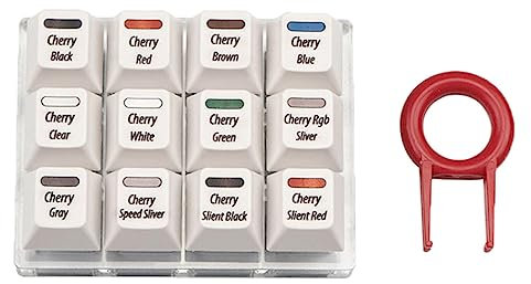 Yisawroy Testeur de claviers Cherry MX - Outil de test de claviers en acrylique - Sensation de pression précise - Base en acrylique - Testeur Cherry MX